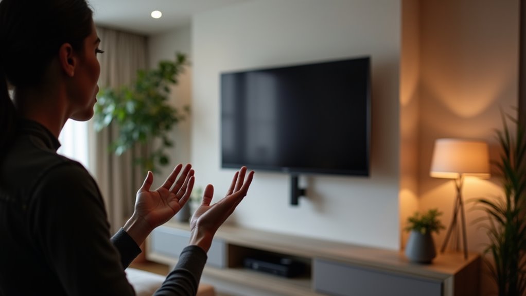 voice controlled tv mounting convenience