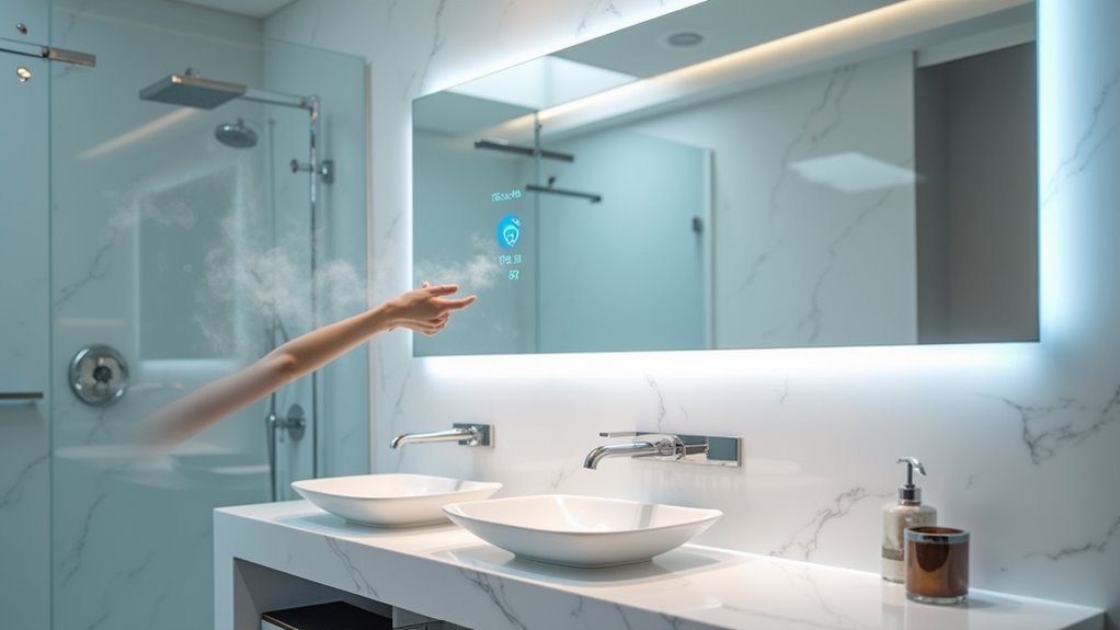 voice controlled weather display mirrors