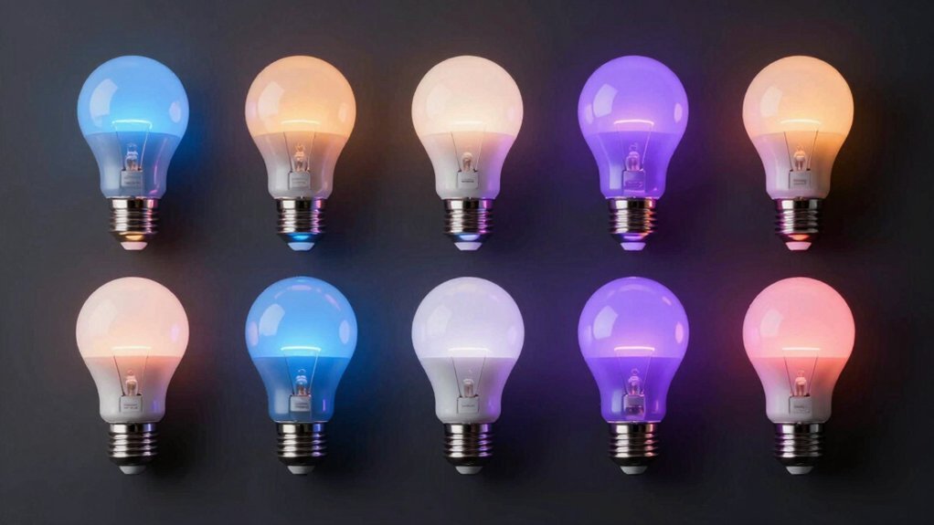 seven smart bulbs mood changing